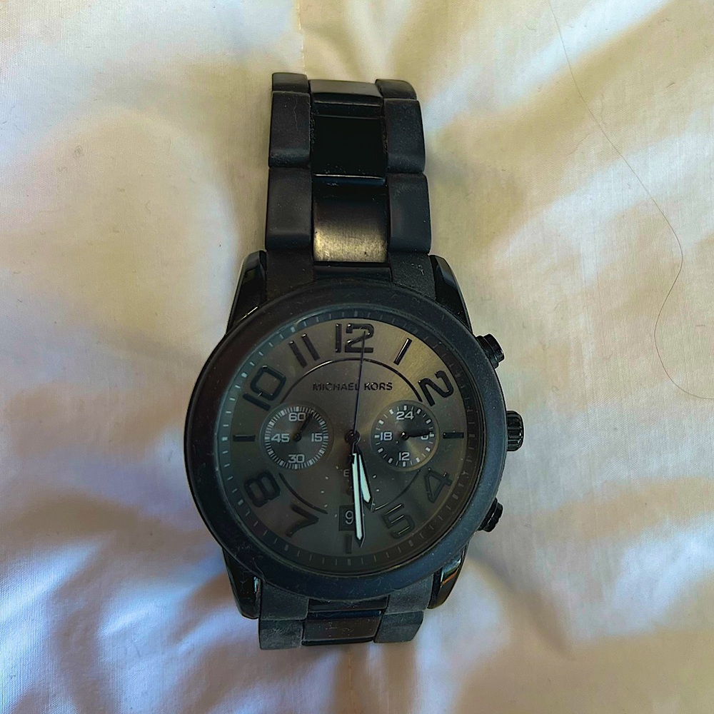 Michael Kors Mercer Black Dial Chronograph Men's Watch MK8322